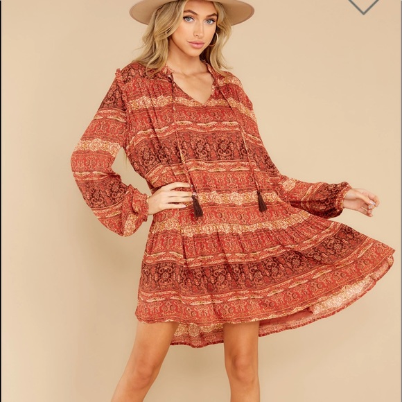 Flowy Boho Dress - Picture 1 of 5